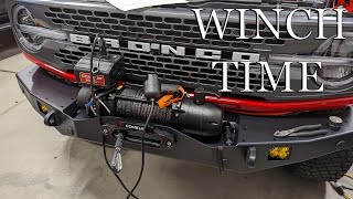 Installing Winch on Ford Bronco [upl. by Elleinaj]