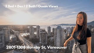 Vancouver Home Tour with Ocean VIEWS  28011308 Hornby St Vancouver [upl. by Sheffield687]