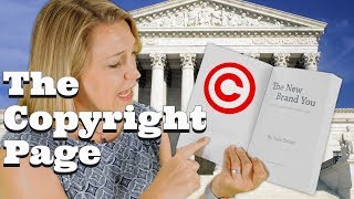 Self Publishing Basics for the Copyright Page [upl. by Awjan]