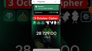 Frog Farm Daily Cipher 3 October  3 October Frog Farm Cipher Code  Frog Farm Cipher Code [upl. by Brynn]