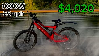 REVIEW Nireeka Revenant EBike  1000W  35mph  Full Suspension  Carbon Fiber [upl. by Tonry437]