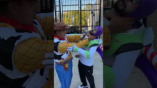 Woody vs Buzz halloween toystory shorts fighting woodyandbuzz funny comedy woody buzz [upl. by Kassia]