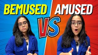 Bemused Vs Amused Confusing English Word Pairs In English  Improve English Speaking englishlesson [upl. by Ajnotal]