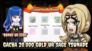 Gacha 20rb Gold Spender UR Sage Tsunade quotVIP 1 Punya 8 Ninja UR 🙀🙀quot  Ninja Heroes New Era [upl. by Aronow]