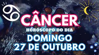 ♋ CÂNCER CUIDADO 💔 VAI ACONTECER NESTE DOMINGO 27 DE OUTUBRO DE 2024 [upl. by Norvell]