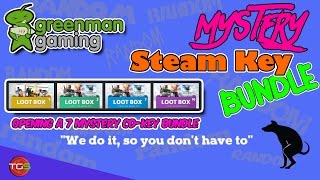 Greenman Gaming Mystery Loot Box Steam Key Bundle Opening [upl. by Nosirrag]