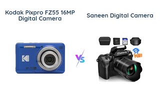 KODAK PIXPRO FZ55BL vs Saneen 4K Camera 📷 Comparison  Which is Better [upl. by Ateinotna]