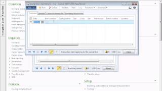 Dynamics AX 2012 Trade  Inventory  Inventory Journal [upl. by Eleanora]