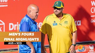 2023 World Bowls Championships  Mens Fours Final Highlights [upl. by Hildie406]