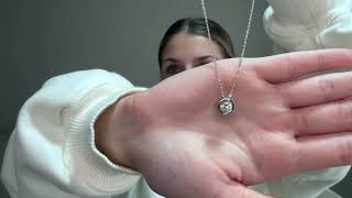 WOAINI Moissanite Pendant Necklace for Women 1CT Lab Created Diamond Pendant Review [upl. by Ettevram]