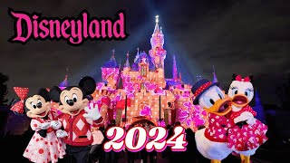 Sweethearts Nite 2024 Disneyland After Dark Walkthrough 4K POV Meet Mickey and Minnie Mouse [upl. by Annovaj9]