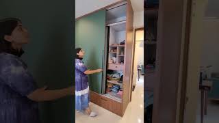 Hidden mirror inside the wardrobe dressermakeover wardrobe DecoreCorner [upl. by Meesaw]