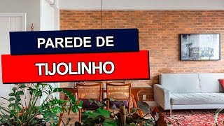 PAREDE COM TIJOLINHO  40 INSPIRAÇÕES [upl. by Baillie]