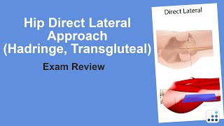 Hip Direct Lateral Approach Hadringe or Transgluteal Exam Review  Doug Padgett MD [upl. by Adolfo36]