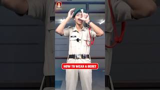 Grooming Session How to Wear Beret grwm nda beret army armyuniform khadi [upl. by Etennaej]