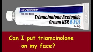 Can I put triamcinolone on my face [upl. by Godart]