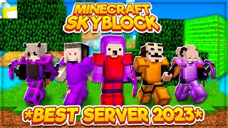 NEW TOP 3 SKYBLOCK SERVERS 2023 EDITION  18 119 New Minecraft skyblock servers [upl. by Eelam]