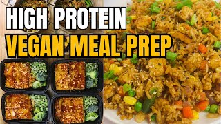 High Protein Low Calorie Vegan Meal Prep For Weight Loss comfort food edition [upl. by Giark797]