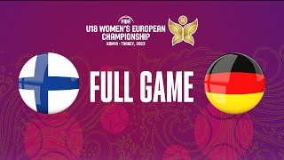 Finland v Germany  Full Basketball Game  FIBA U18 Womens European Championship 2023 [upl. by Warrin]