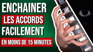 3 ASTUCES pour ENCHAÎNER les accords FACILEMENT débutant guitare [upl. by Airaet]