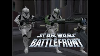 Star Wars Battlefront I  Coruscant Jedi Temple Clone Wars Gameplay 1 [upl. by Sabra]