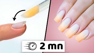 Un DÉGRADÉ en 2 MINUTES  Méthode ONGLES en GEL Popit [upl. by Body]