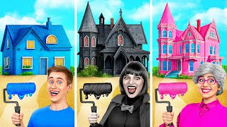 One Colored House Challenge with Vampire  Funny Challenges by Multi DO Smile [upl. by Etnaihc]