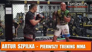 Artur Szpilka pierwszy trening MMA [upl. by Melva]