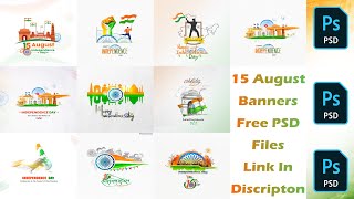 15 August Banner PSD Files Free Download [upl. by Annaehs]