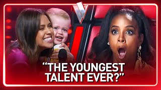 2yearold singing baby STEALS the show on The Voice  Journey 147 [upl. by Ymmat487]