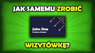 Jak zrobić wizytówkę online [upl. by Asial370]