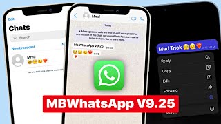 MB WHATSAPP IOS V925  BOLD IPHONE FONT  WHATSAPP IPHONE 2022 [upl. by Gabrielson760]