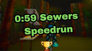 Sewers Beaten in UNDER ONE MINUTE  Roblox Piggy Squad Glitch Speedrun [upl. by Nyrem]