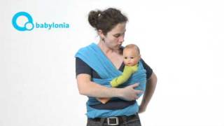 wwwbabymaxicom Babylonia Tricot Slen Instructions  Hip carrier [upl. by Rehpetsirhc]