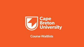 HowtoCBU Course Waitlist [upl. by Avot]