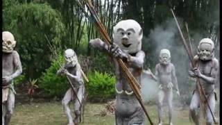 Asaro Mud Men creep out of the forest [upl. by Jemma931]