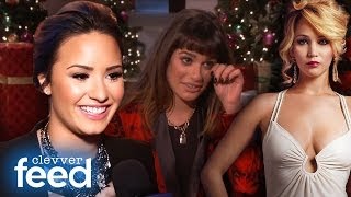 Demi Lovato Talks Struggle With Addiction amp Jennifer Lawrences 2014 Golden Globe Nomination [upl. by Ennalorac]