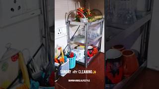 Sunday और Cleaning✨ 💯🥰🎉 kitchen kitchencleaning sundaycleaning bhawnaruhelalifestyle viral yt [upl. by Nolasba]