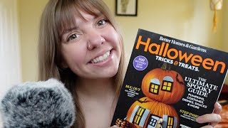 ASMR Magazine FlipThrough with Cupped Whispers 🎃📖 [upl. by Attiuqal]