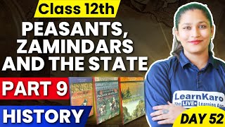 Class 12 History  Part 9  Peasants Zamindars and the State ✅ [upl. by Dituri761]