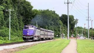 NRTX F40PH3 122 Leads WeGo Star 155 on 52424 [upl. by Adnuhsal]