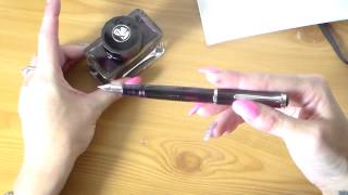 Review Pelikan M205 Amethyst Fountain Pen amp Ink [upl. by Derward]