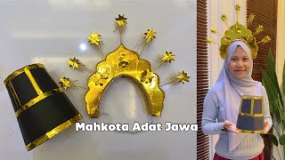 Tutorial mahkota pengantin adat jawa  Tutorial topi karnaval [upl. by Mccord457]