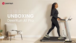 Unboxing DeerRun A1 Pro Folding smart treadmill with incline [upl. by Brigham]