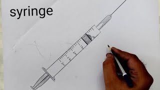 how to draw syringe easy I how to draw syringe I [upl. by Odawa]