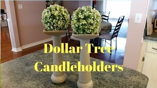 Dollar Tree DIY Candleholders [upl. by Fullerton764]