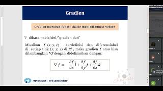 teori matematika geodesi minggu 10 Medan Skalar dan Medan Vektor [upl. by Costanzia]