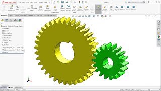 Solidworks tutorial  Design of Spur gear with Solidworks toolbox [upl. by Meehyrb]