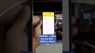 Sending ublox Neo6m GPS data to Blynk App using SIM800L GSM Module and ESP32 gprs iot gpsmodule [upl. by Eentruok]