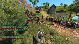 Mount and Blade  Huscarls and Rhodok Sharpshooters [upl. by Kcirtemed]